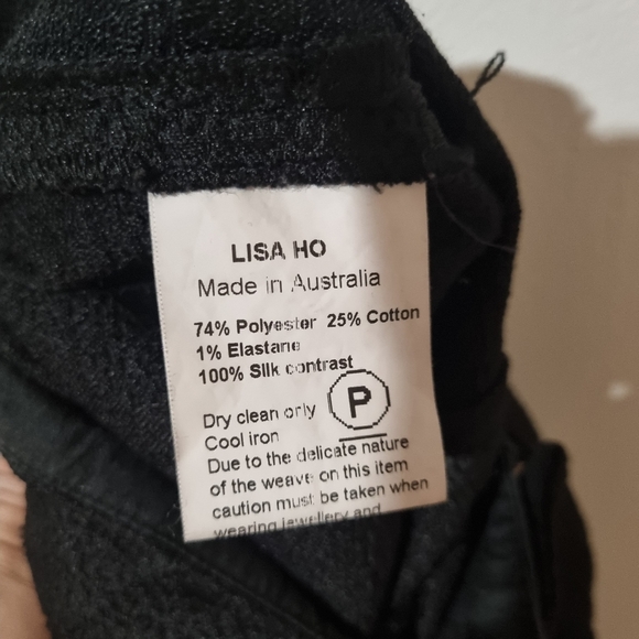 Lisa Ho Size 12 Black Evening Dress Pants - Picture 6 of 6